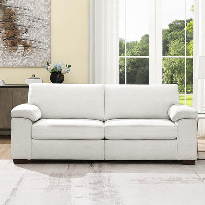 Modern Love seat Couch for Living Room, Chenille Upholstered Loveseat Sofa with Deep Seat,Removable Sofa Cover for Apartment